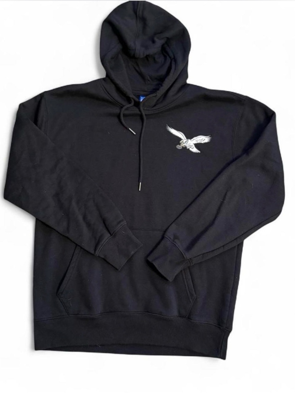 NFL black Philadelphia Eagles Hoodie.
Graphic both sides. Size M
